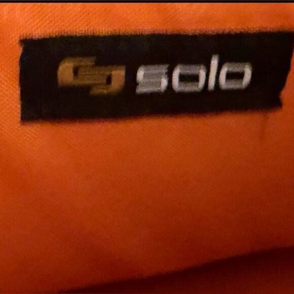 Solo Black and Orange Laptop Bag with Durable Design - Picture 3 of 3